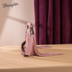 Wrangler Tooled Fringe Crossbody Bag