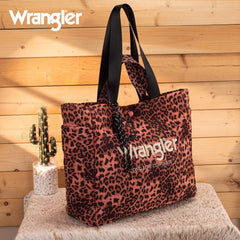 Wrangler Leopard Print Tote Bag