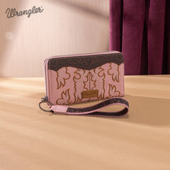 Wrangler Tooled Fringe Crossbody Bag