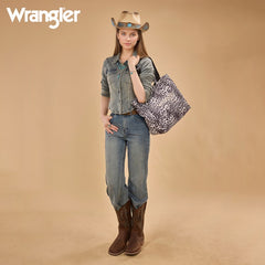 Wrangler Leopard Print Tote Bag