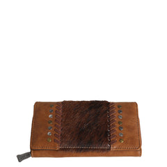 Trinity Ranch Hair-On Cowhide Collection Secretary Style Wallet - Cowgirl Wear
