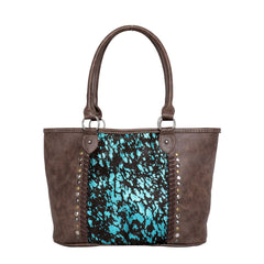 Trinity Ranch Hair-On Leather Collection Concealed Carry Wide Tote - Cowgirl Wear