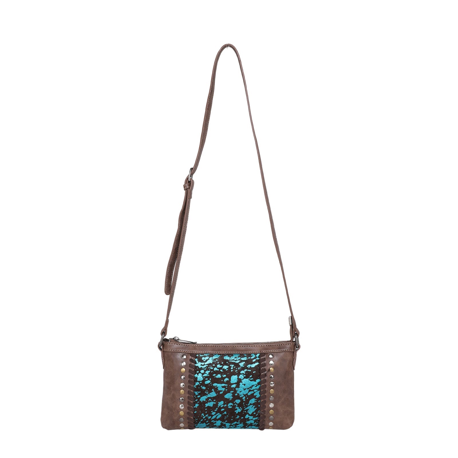 Trinity Ranch Hair-On Leather Collection Small Crossbody - Cowgirl Wear