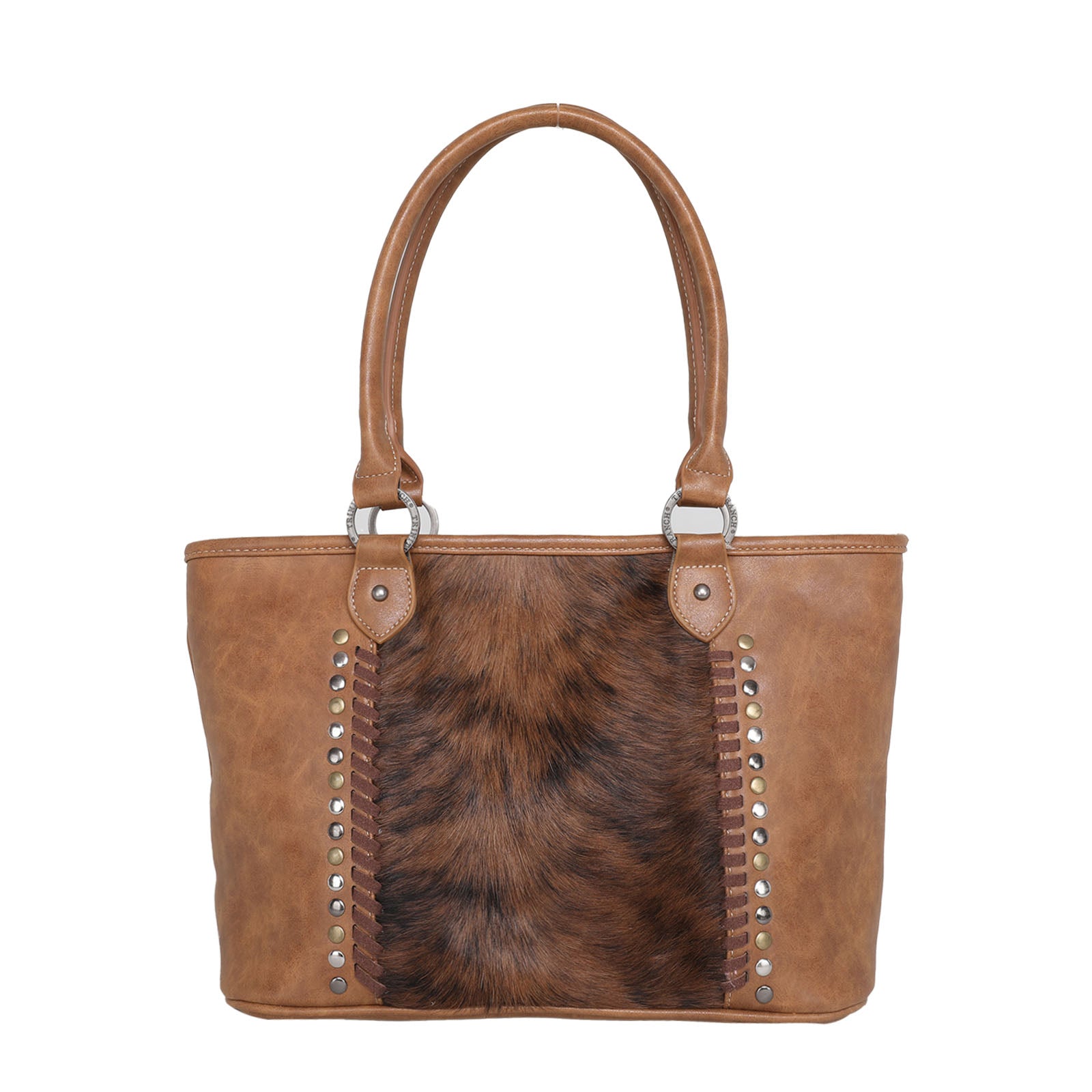 Trinity Ranch Hair-On Leather Collection Concealed Carry Wide Tote - Cowgirl Wear