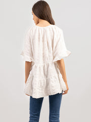 American Bling Women Crepe Fabric Blouse - Cowgirl Wear