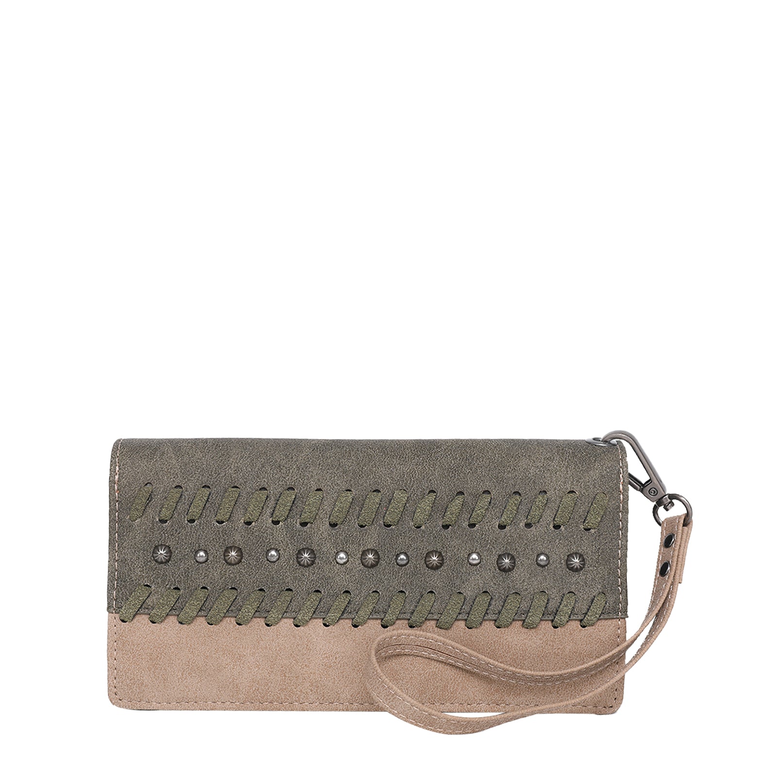 Wrangler Whipstitch and Studs Western Wallet - Cowgirl Wear