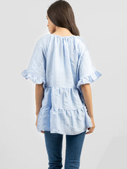 American Bling Women Crepe Fabric Blouse - Cowgirl Wear
