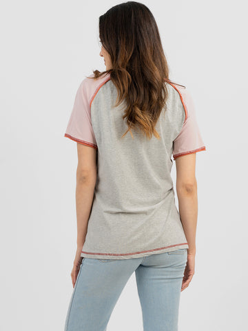 Women's Mineral Wash “Wigwam” Graphic Short Sleeve Tee - Cowgirl Wear