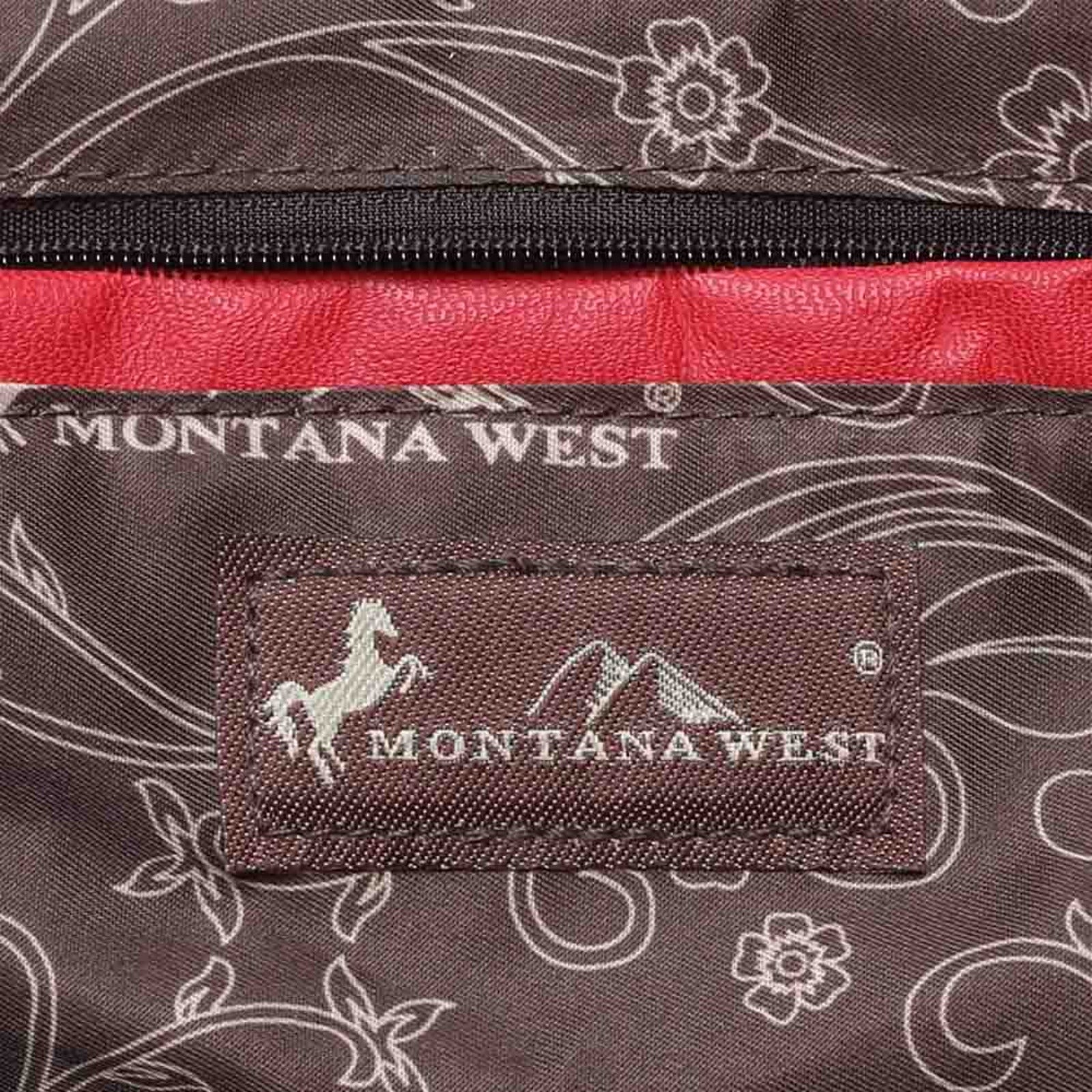 Montana West Texas Pride Collection PU Leather Concealed Carry Satchel - Cowgirl Wear