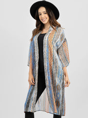 Women Tribe Print Kimono - Cowgirl Wear