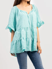 American Bling Women Crepe Fabric Blouse - Cowgirl Wear