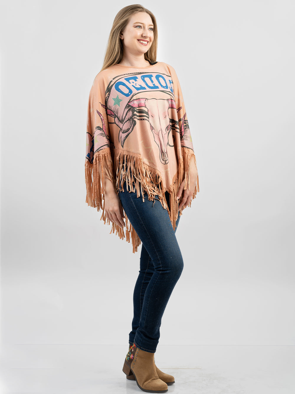 Montana West Rodeo Collection Poncho - Cowgirl Wear
