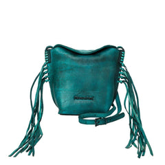 Montana West Genuine Leather Fringe Crossbody Bag - Cowgirl Wear