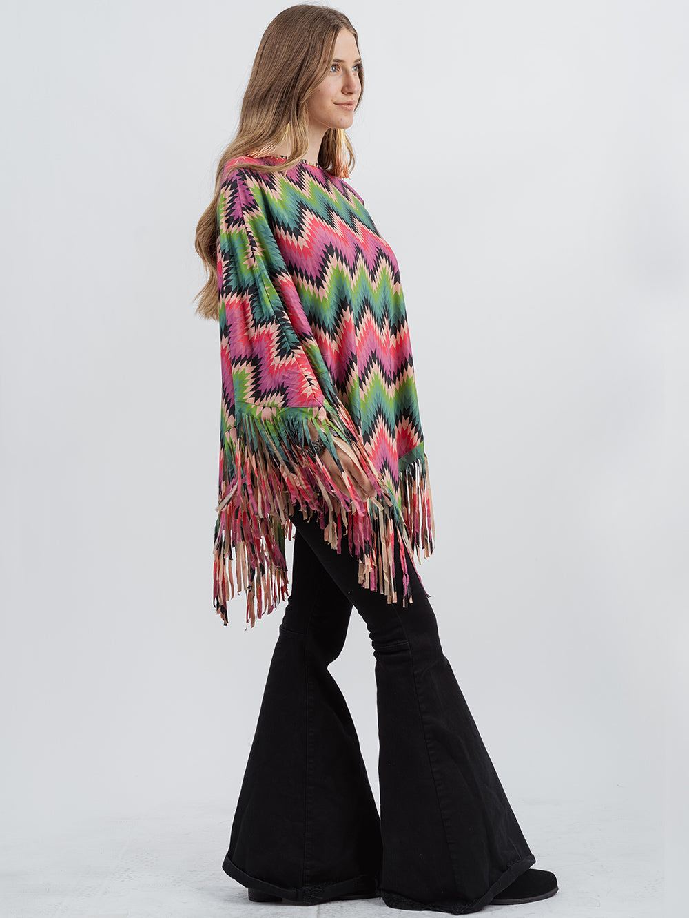 Montana West Serape Collection Poncho - Cowgirl Wear