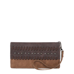 Wrangler Whipstitch and Studs Western Wallet - Cowgirl Wear