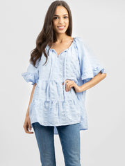 American Bling Women Crepe Fabric Blouse - Cowgirl Wear