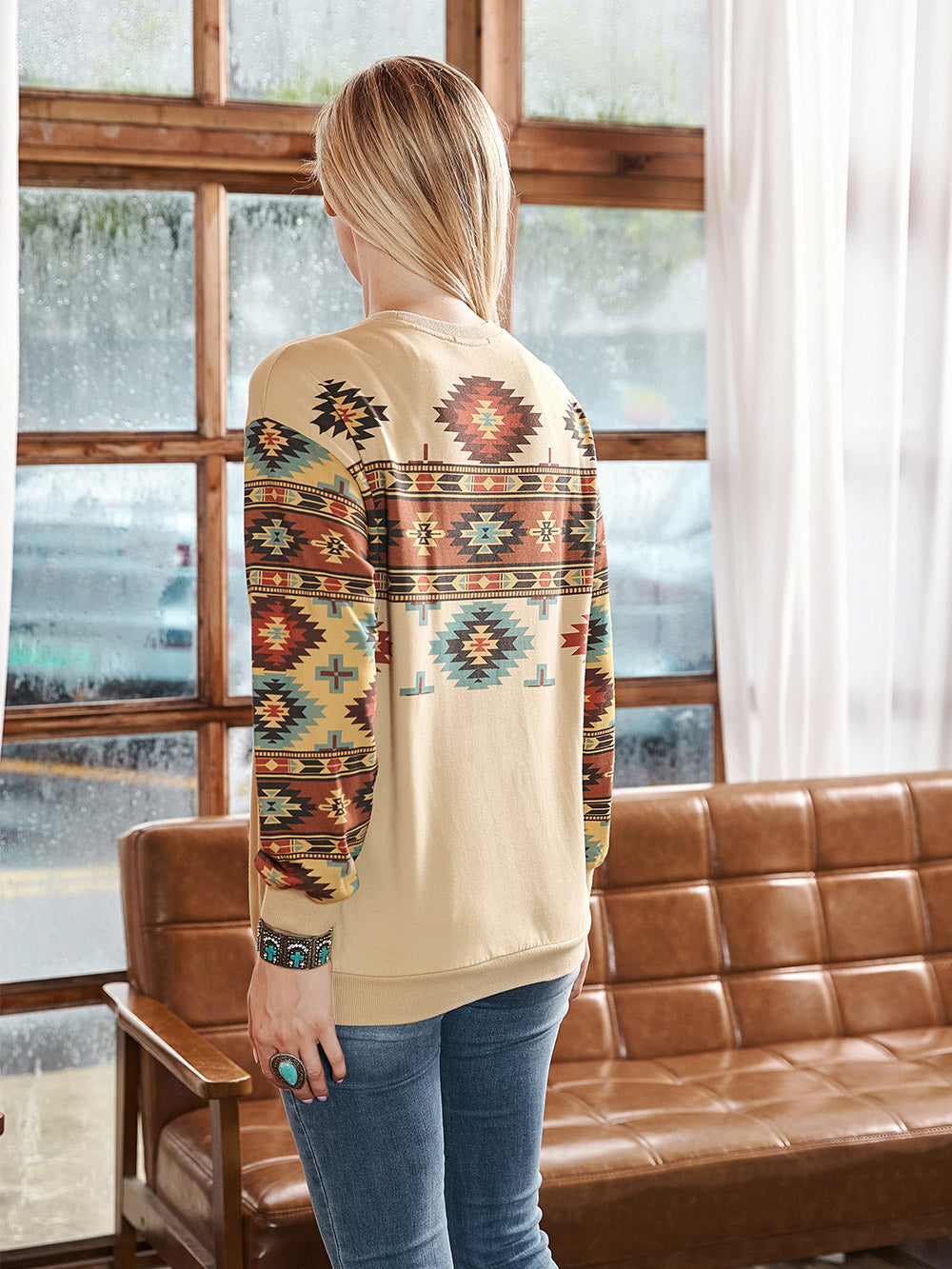 Women Aztec Collection Sweatshirt - Cowgirl Wear