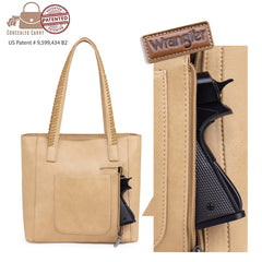 Wrangler Whipstitch Collection Concealed Carry Tote - Cowgirl Wear