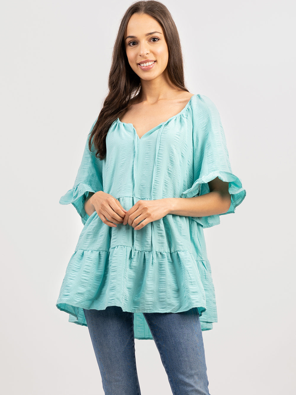 American Bling Women Crepe Fabric Blouse - Cowgirl Wear