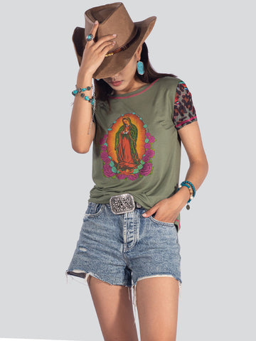 Our Lady of Guadalupe Women's T-Shirt - Cowgirl Wear