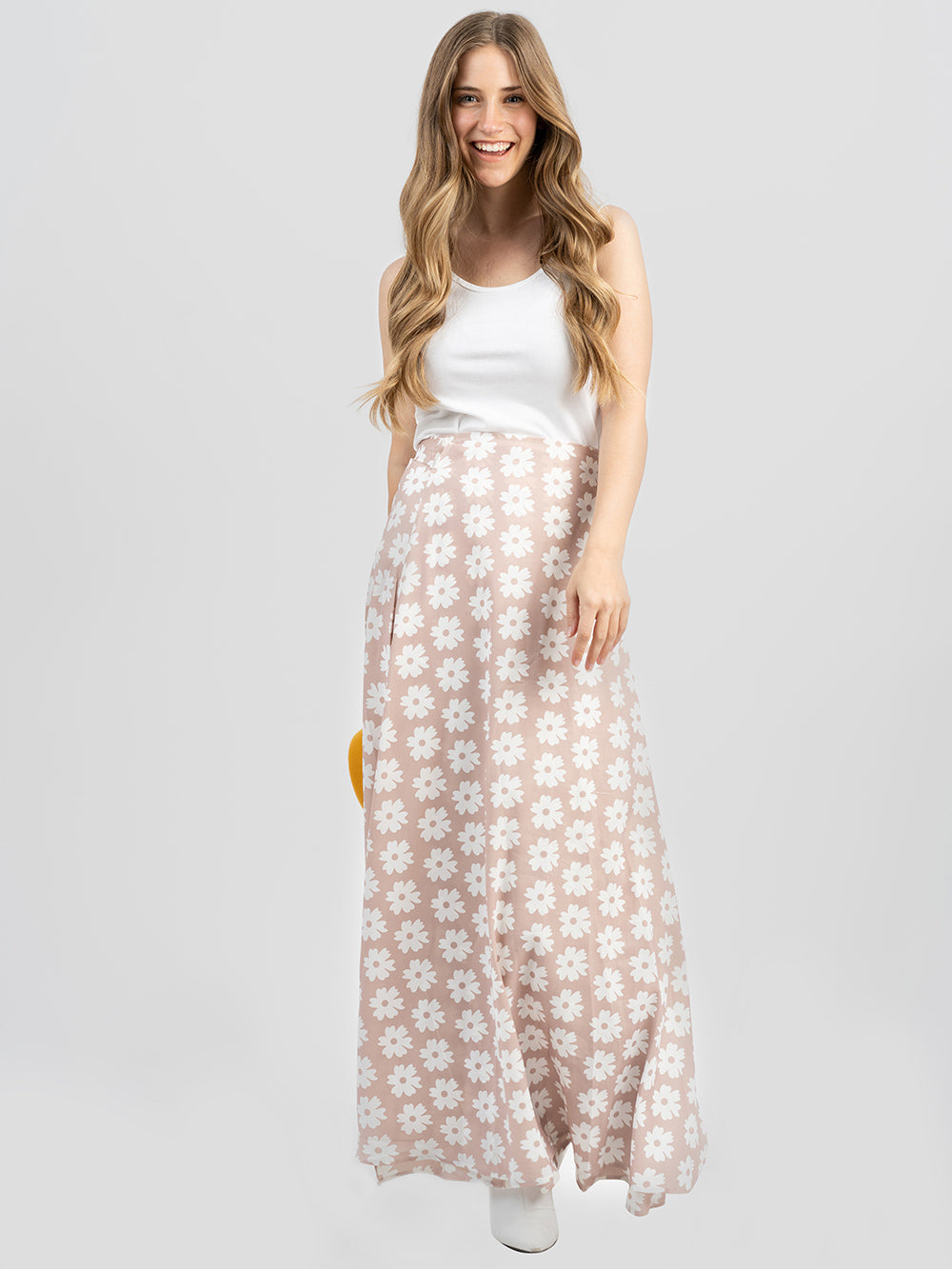 Women Daisy Floral Print Wrap Skirt - Cowgirl Wear
