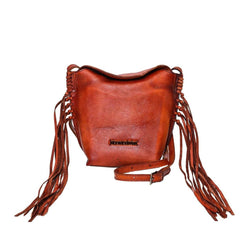 Montana West Genuine Leather Fringe Crossbody Bag - Cowgirl Wear