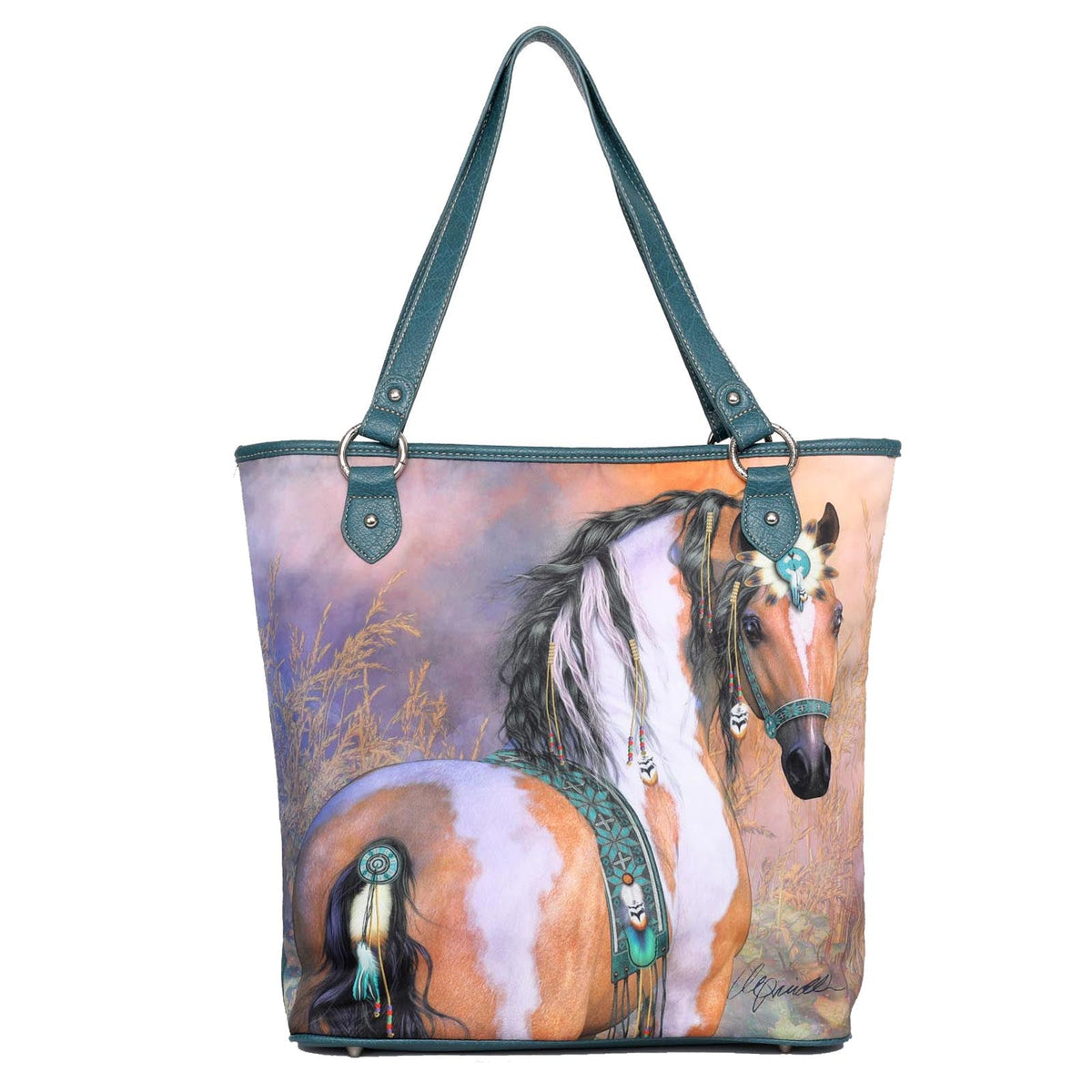 Montana West Horse Print Concealed Carry Tote - Cowgirl Wear