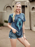 Women's Mineral Wash Aztec Collection Short Sleeve Relaxed Fit Tee