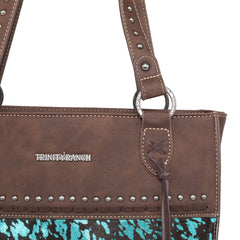 Trinity Ranch Hair On Cowhide Collection Concealed Carry Tote - Cowgirl Wear