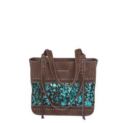 Trinity Ranch Hair On Cowhide Collection Concealed Carry Tote - Cowgirl Wear