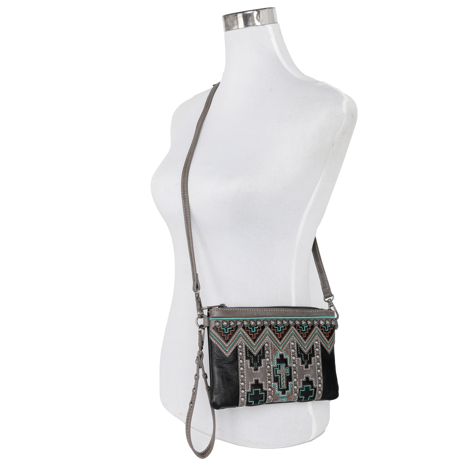 Montana West Concho Collection Clutch/Crossbody - Cowgirl Wear