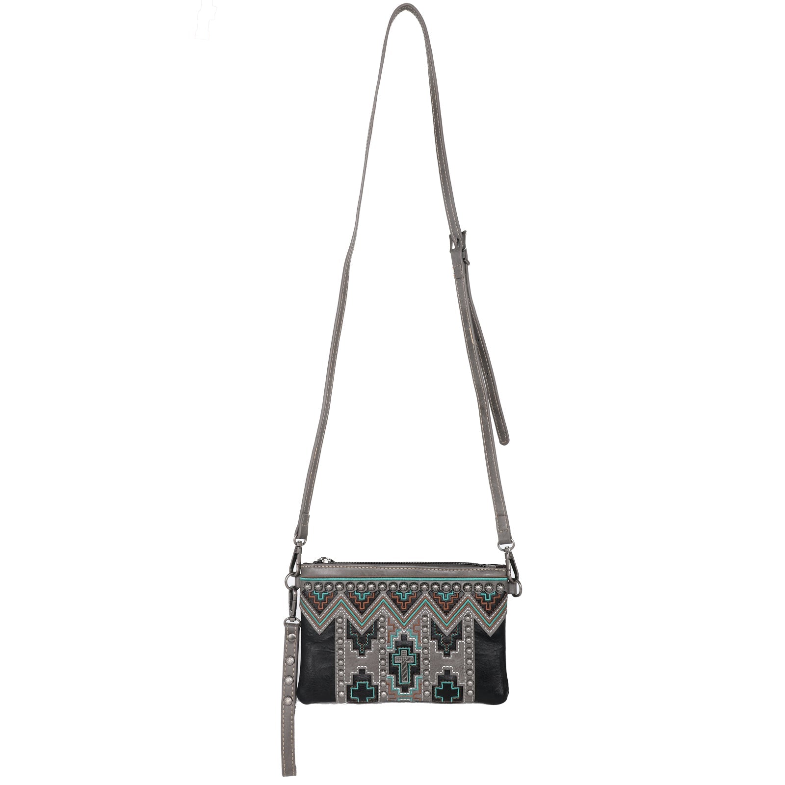 Montana West Concho Collection Clutch/Crossbody - Cowgirl Wear