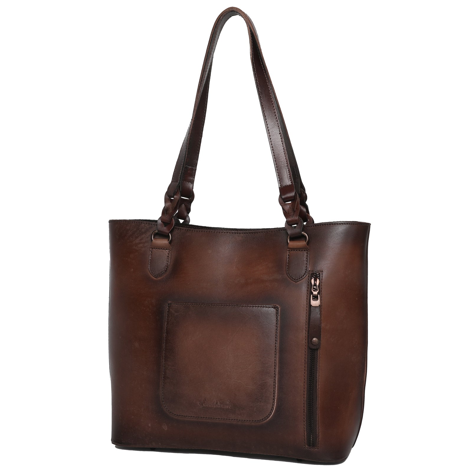 Montana West Hand Painted Genuine Leather Collection Concealed Carry Tote - Cowgirl Wear