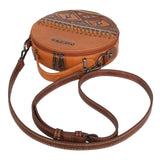 Montana West Aztec Tooled Collection Crossbody Circle Bag - Cowgirl Wear