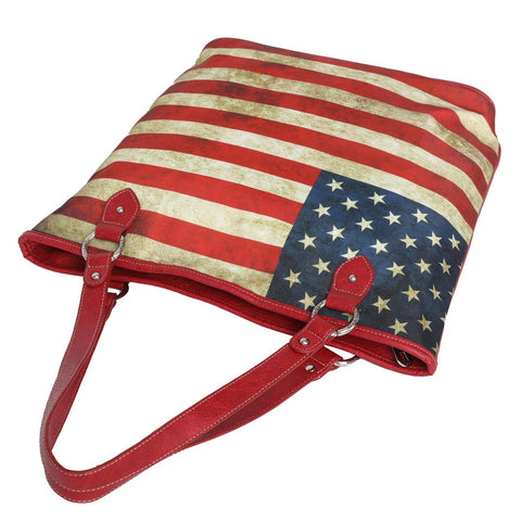 Montana West American Flag Concealed Carry Tote Bag - Cowgirl Wear
