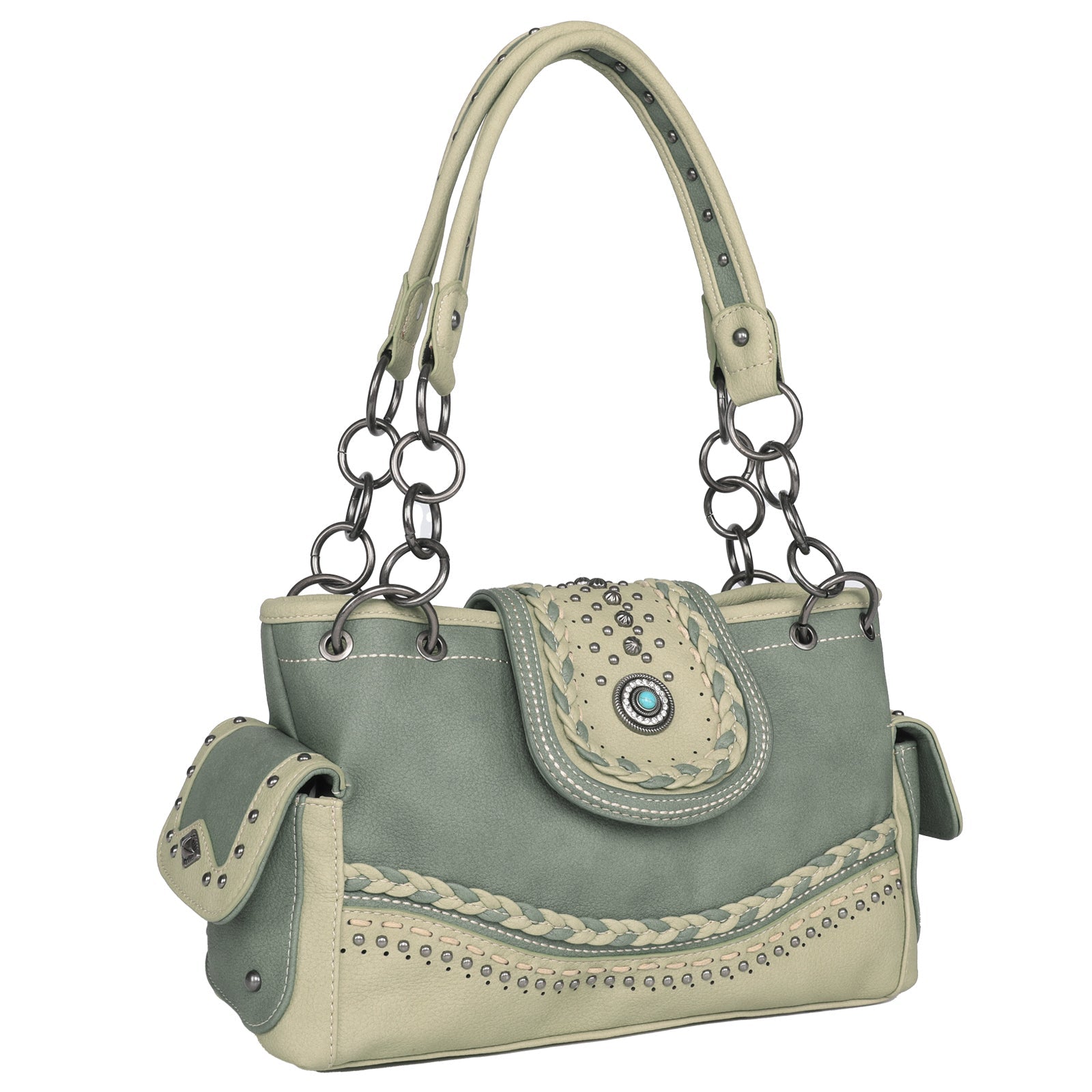 Montana West Concho Collection Concealed Carry Satchel - Cowgirl Wear