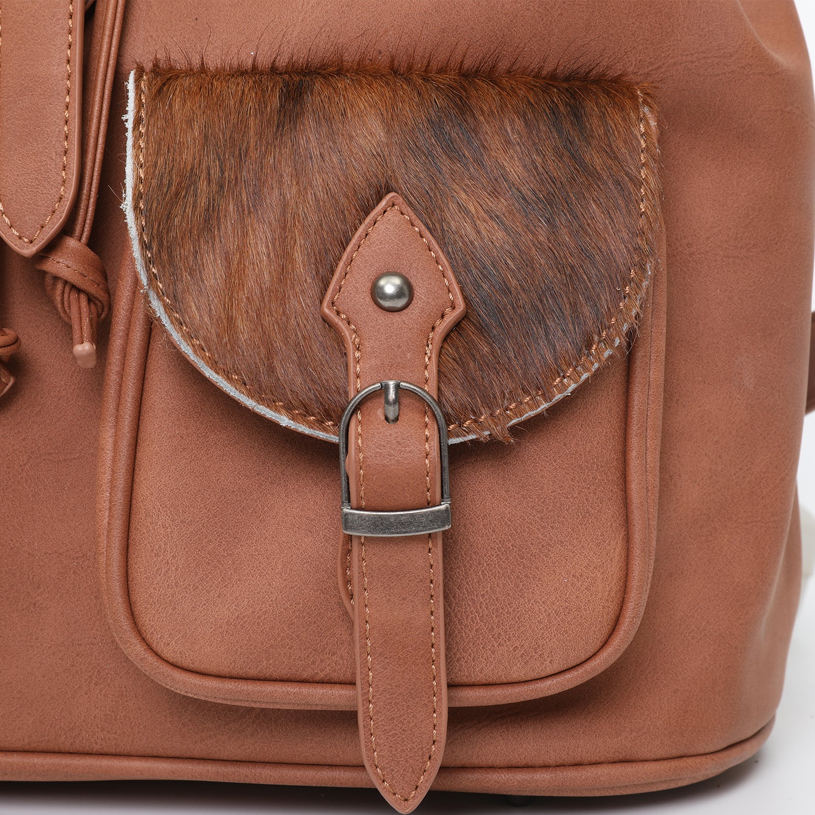 Trinity Ranch Hair On Cowhide Collection Concealed Carry Backpack - Cowgirl Wear