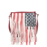 Montana West Fringe American Flag Crossbody Bag - Cowgirl Wear