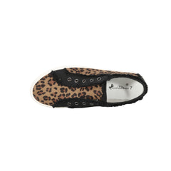 Montana West Leopard Hair-On Canvas Shoes - Cowgirl Wear