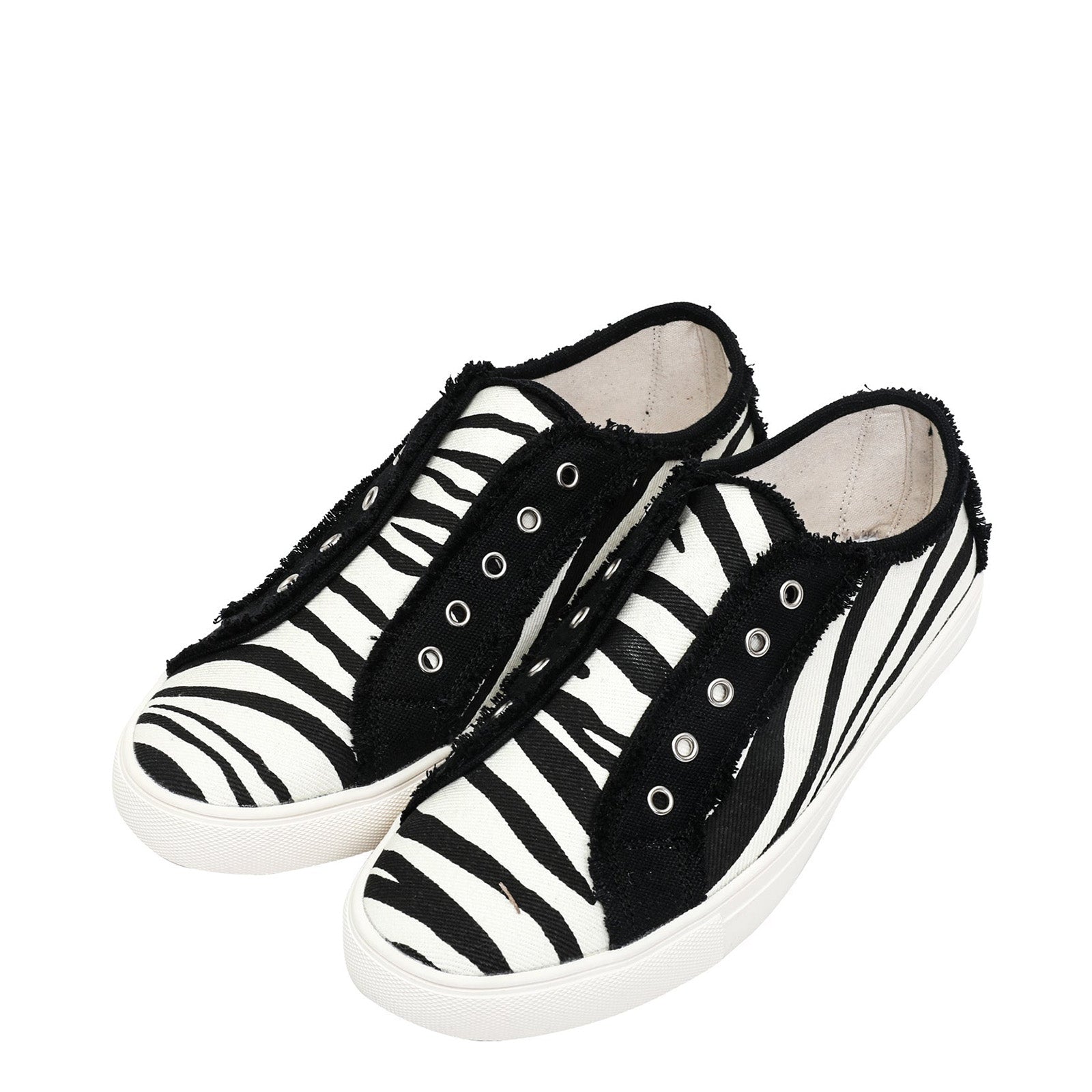 Montana West Zebra Pattern Printed Canvas Shoes - Cowgirl Wear