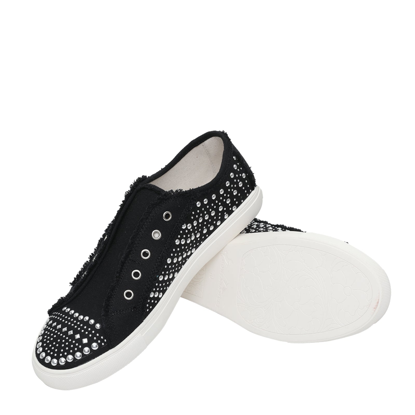 Montana West Bling Studs Canvas Shoes - Cowgirl Wear