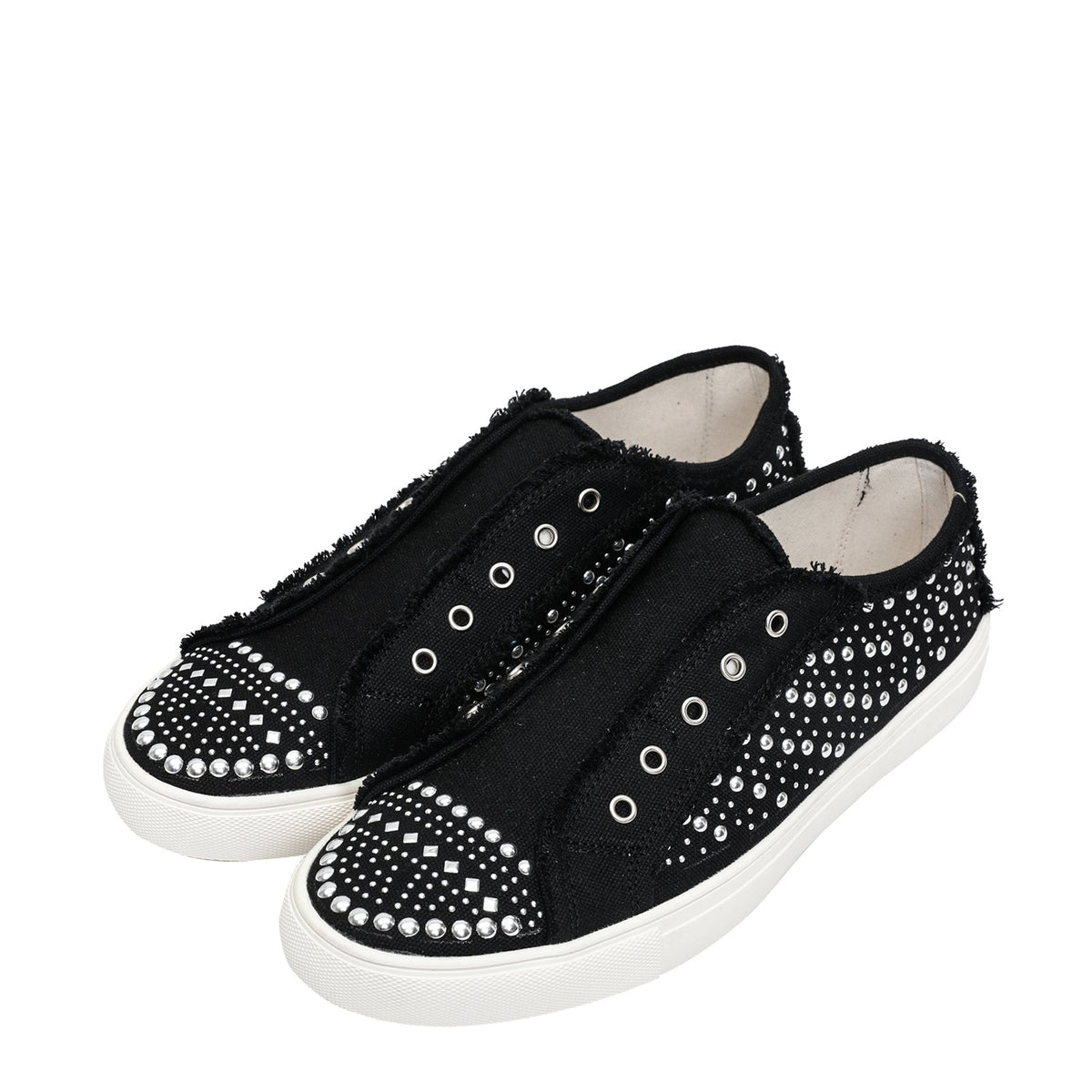 Montana West Bling Studs Canvas Shoes - Cowgirl Wear