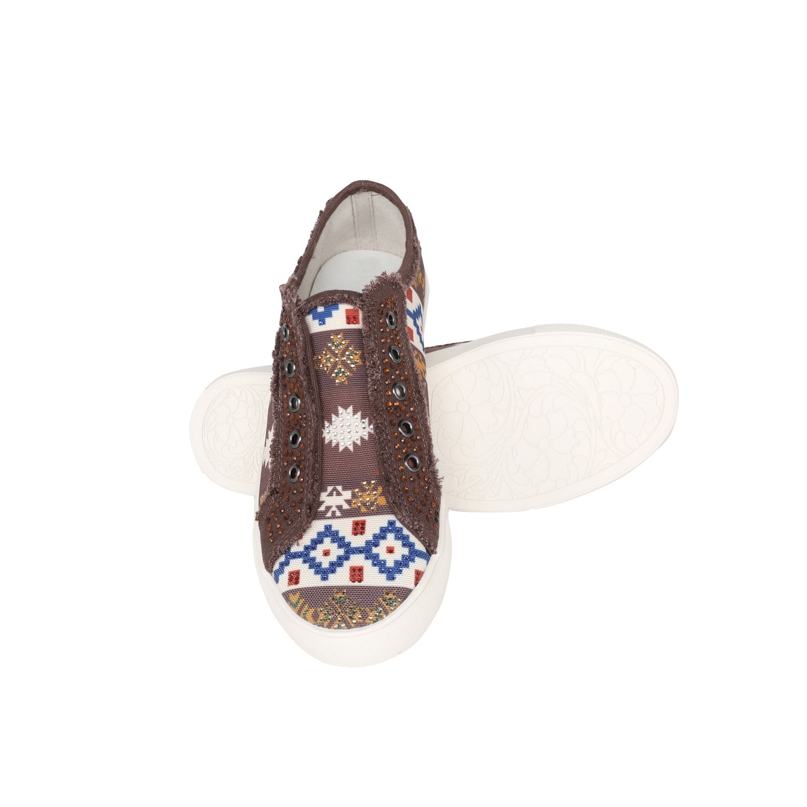 Montana West Aztec Print Canvas Shoes - Cowgirl Wear