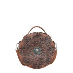 Montana West Tooling Collection Crossbody Circle Bag - Cowgirl Wear