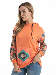 American Bling Women Aztec Graphic Hoodie - Cowgirl Wear