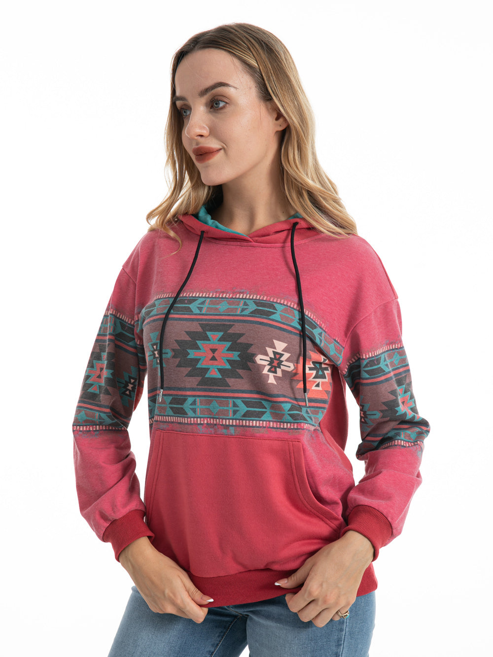 American Bling Women Aztec Graphic Hoodie - Cowgirl Wear