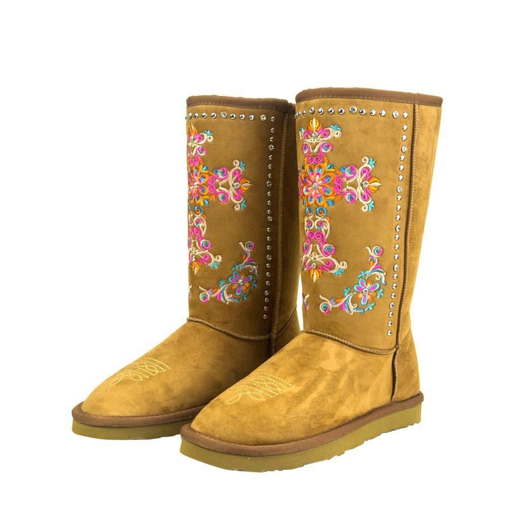 Montana West Embroidered Collection Boots Brown - Cowgirl Wear