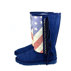 Montana West American Pride Collection Boots -Navy - Cowgirl Wear