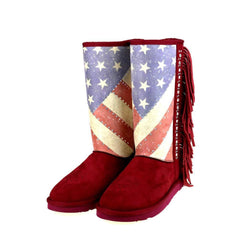 Montana West American Pride Collection Boots -Red - Cowgirl Wear