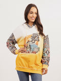 Delila Women Mineral Wash 'Let's Ride' Graphic Hoodie